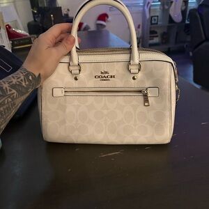 Coach Authentic Rowan White Satchel Bag